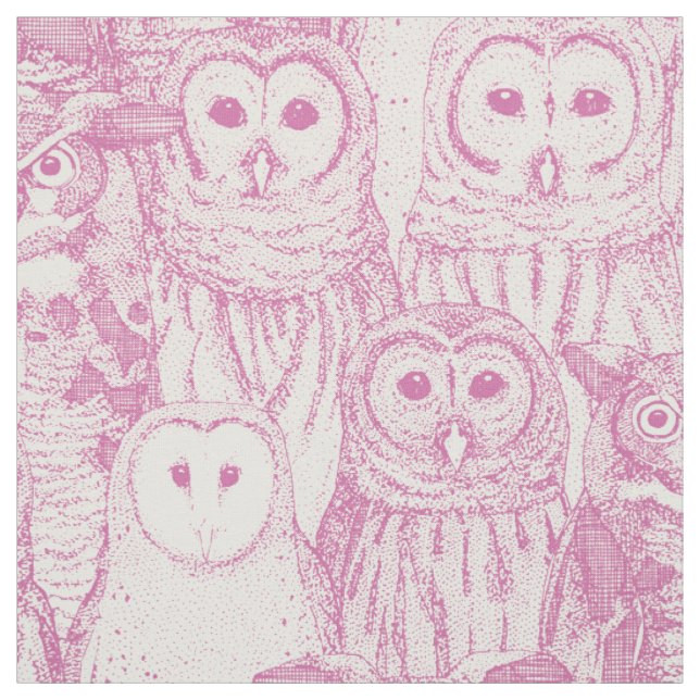 Tecido owls NC mulberry (Modelo)