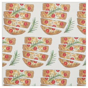 Tecido Padaria Italiana Focaccia Olive Oil Tomates