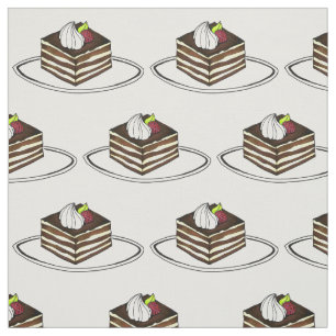 Tecido Padaria italiana Tiramisu Chocolate Paery Dessert