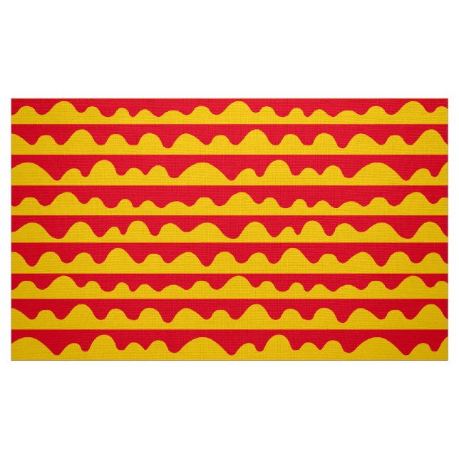 Tecido Padrão 020815 - âmbar e vermelho (Fat Quarter)