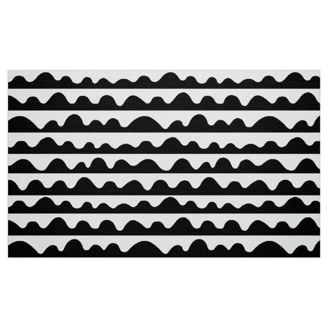 Tecido Padrão 020815 - Preto em branco (Fat Quarter)