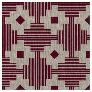 Tecido Padrão 061214 - Branco Com Crimson Profundo 65001d