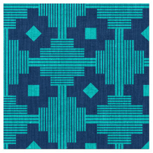 Tecido Padrão 061214 - Ciano com azul 1d4e89