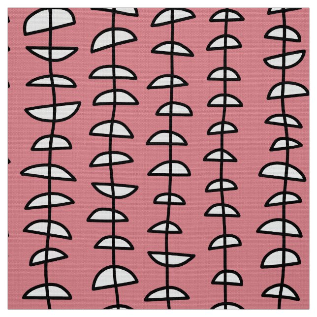 Tecido Padrão 080515 - Preto e branco a rosa (Modelo)