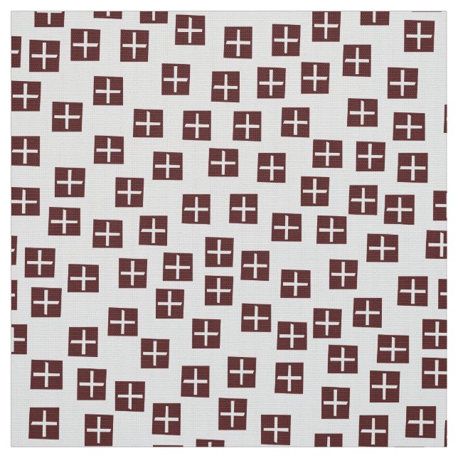 Tecido Padrão 270715 - Castanho escuro e branco (Modelo)