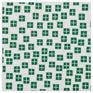Tecido Padrão 270715 - Floresta verde e branca