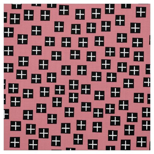 Tecido Padrão 270715 - Preto e branco em rosa e3868f (Modelo)
