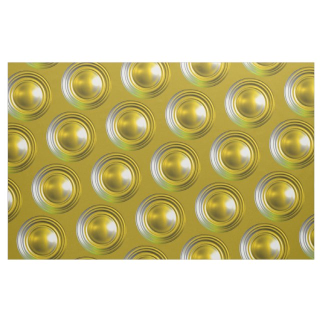 Tecido Padrão 3d Dourado (Fat Quarter)
