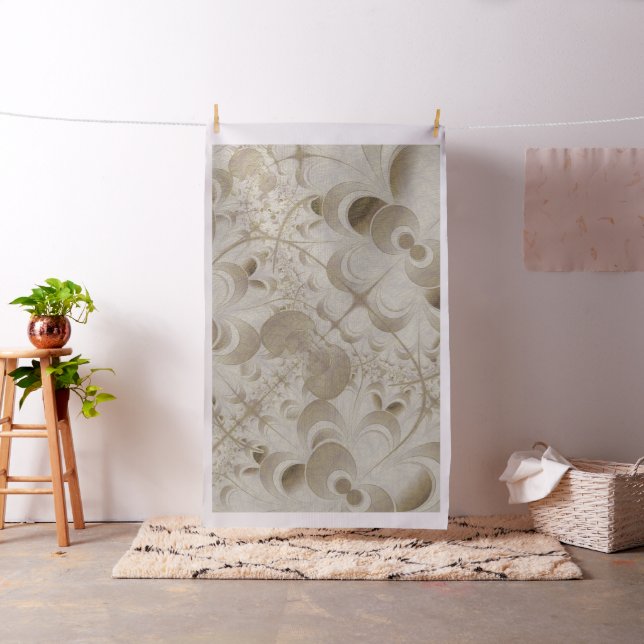 Tecido padrão abstrato beige (In Situ)