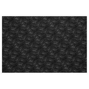 Tecido Padrão abstrato Black Swirl