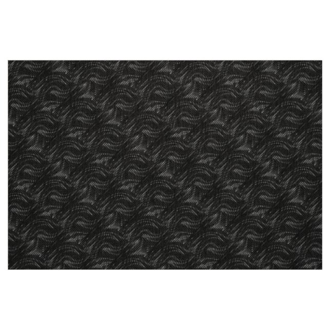 Tecido Padrão abstrato Black Swirl (Fat Quarter)