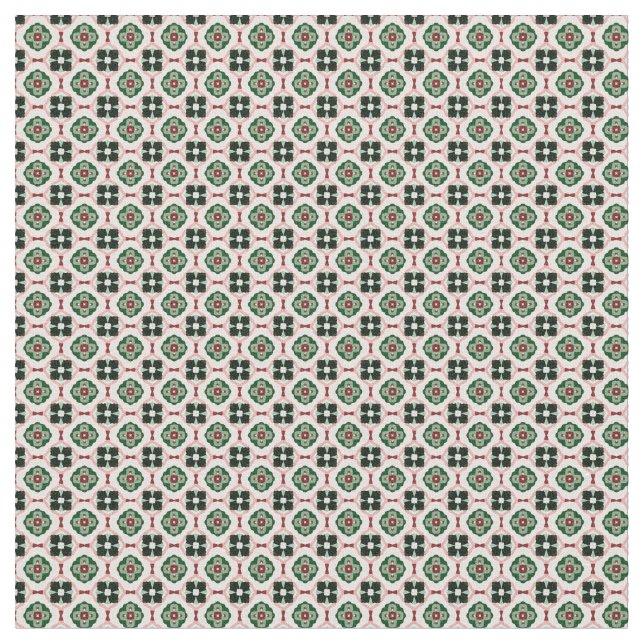 Tecido Padrão Abstrato de Natal Fofo Retro Boho Funky (Detalhe)