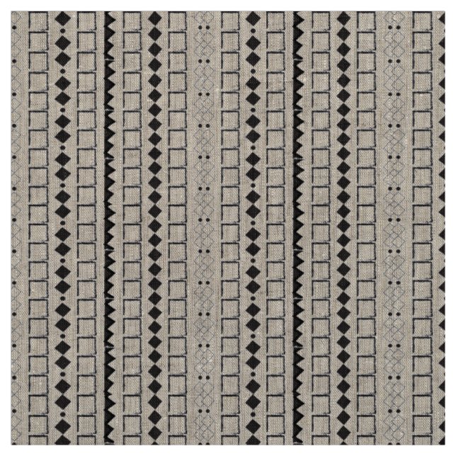 Tecido Padrão Abstrato Geométrico Asteca (Modelo)