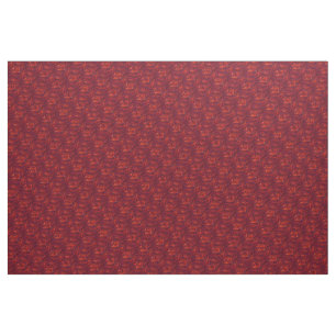 Tecido Padrão abstrato Red Swirl