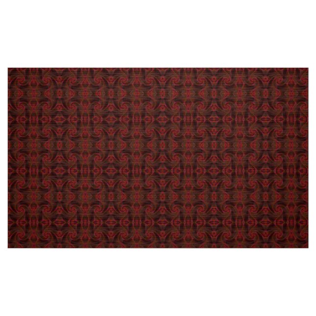 Tecido Padrão Abstrato Vermelho (Fat Quarter)