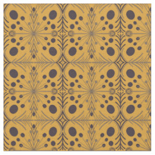 Tecido Padrão Amarelo de Seta Geométrica de Boho