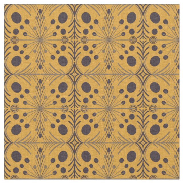 Tecido Padrão Amarelo de Seta Geométrica de Boho (Detalhe)