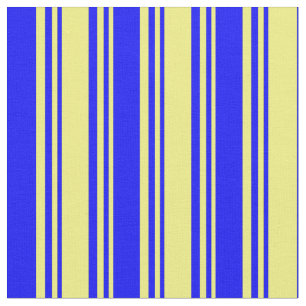 Tecido Padrão Amarelo e Azul Colorido/Striped