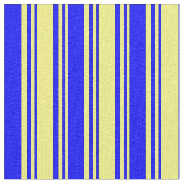 Tecido Padrão Amarelo e Azul Colorido/Striped (Detalhe)