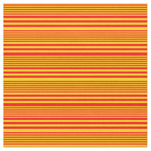 Tecido Padrão Amarelo e Vermelho Striped/Links
