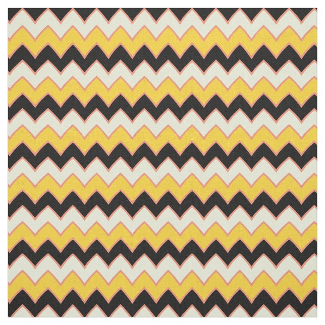 Tecido Padrão Amarelo Hippie Chevron ZigZag Boho (Modelo)