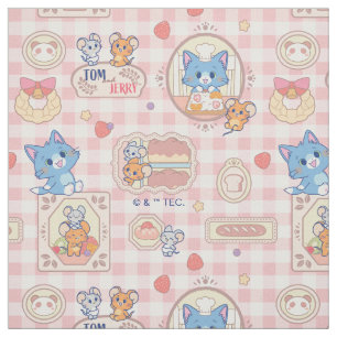 Tecido Padrão Anime Tom and Jerry Bakery