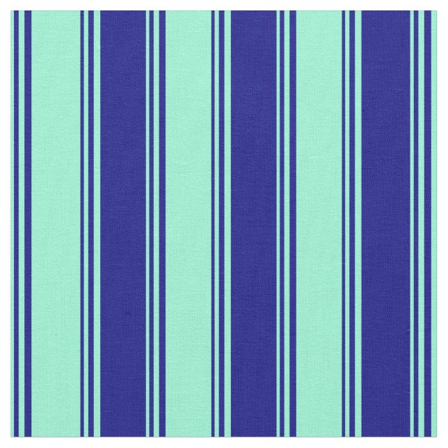 Tecido Padrão Aquamarine e Blue Stripes (Detalhe)