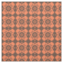 Tecido Padrão Argyle Xadrez Marrom Coral