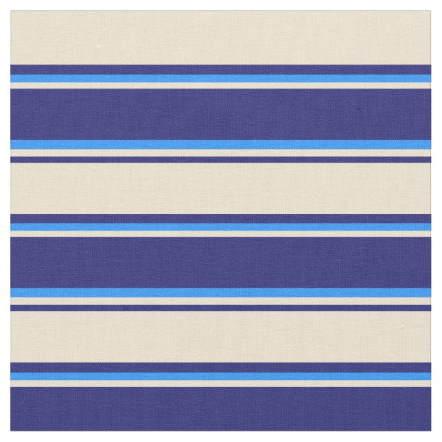 Tecido Padrão azul, bege e azul-claro (Detalhe)
