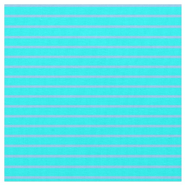 Tecido Padrão azul ciano e céu claro de faixas (Detalhe)