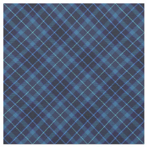 Tecido Padrão Azul do Marinho Grunge Xadrez Escuro Unise