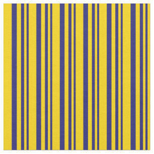 Tecido Padrão Azul e Amarelo da Meia-Noite