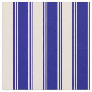 Tecido Padrão Azul e Bisque Vinculado/Striped