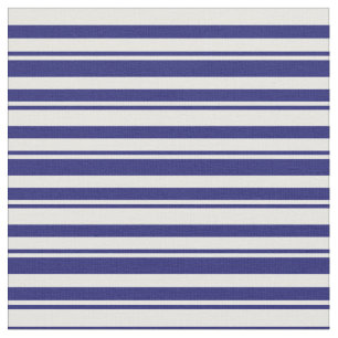 Tecido Padrão Azul e Branco da Meia-Noite de Stripes