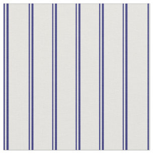 Tecido Padrão Azul e Branco Striped/Links da Meia-Noite