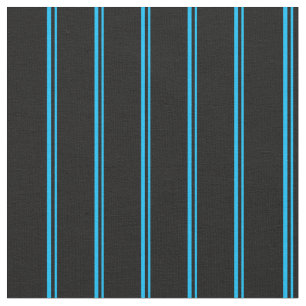 Tecido Padrão Azul e Negro Striped/Links do Céu Profundo