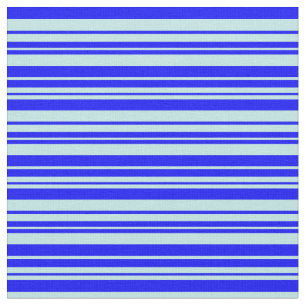 Tecido Padrão Azul e Turquesa de Stripes