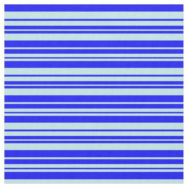 Tecido Padrão Azul e Turquesa de Stripes (Detalhe)