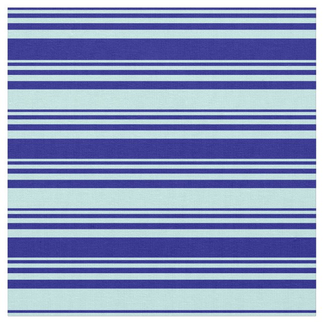 Tecido Padrão Azul e Turquesa Vinculado/Striped (Detalhe)