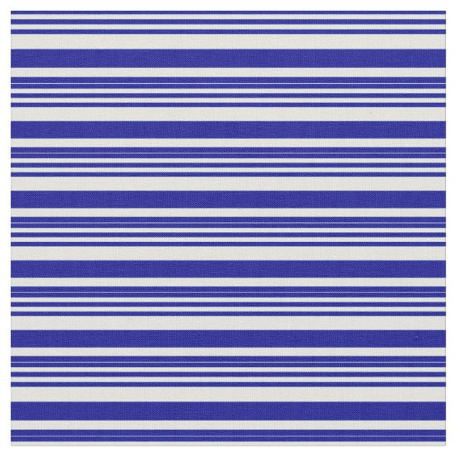 Tecido Padrão Azul Escuro e Leve de Stripes/Linhas Cianas (Detalhe)