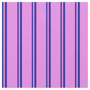 Tecido Padrão Azul Escuro e Vinculado Violeta
