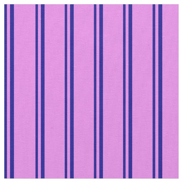 Tecido Padrão Azul Escuro e Vinculado Violeta (Detalhe)