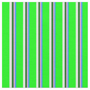 Tecido Padrão Azul, Plum, Verde Escuro, Branco e Limão