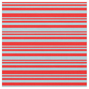Tecido Padrão azul vermelho e claro