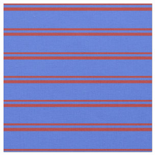 Tecido Padrão Azul Vermelho e Real das Stripes