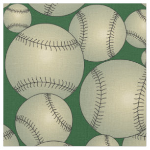 Tecido Padrão Baseballs
