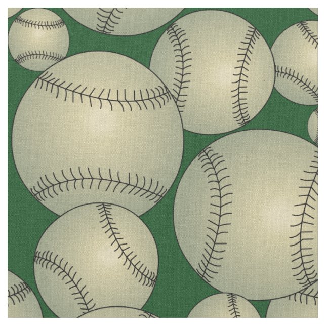 Tecido Padrão Baseballs (Detalhe)