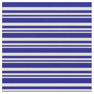 Tecido Padrão bege e azul listrado/alinhado