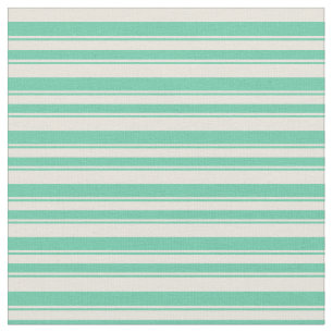 Tecido Padrão Beige & Aquamarine Lines/Stripes