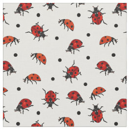 Tecido Padrão Bolinhas de Ladybug Ladybird